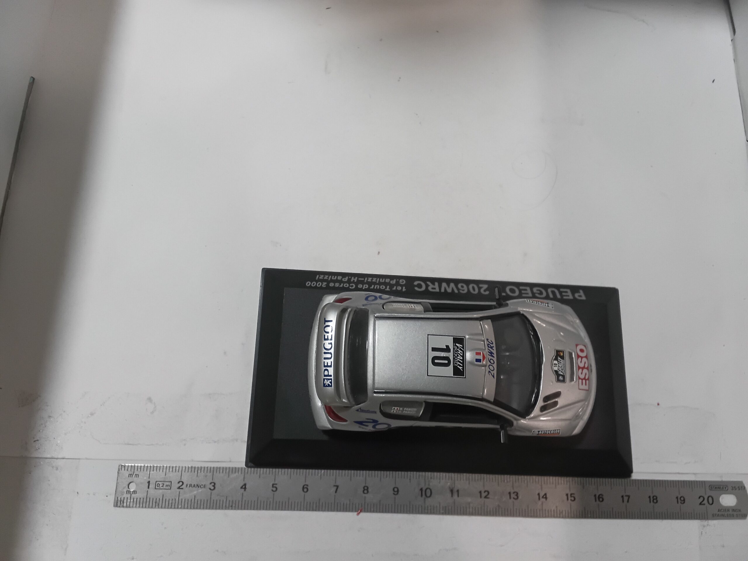 🇫🇷 Miniature Peugeot 206 WRC - Vainqueur Tour de Corse 2000 - G. Panizzi - Échelle 1/43 – Image 6