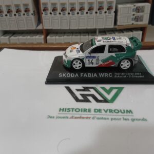 Miniature Skoda Fabia WRC Rallye 1/43 - Collection Altaya/IXO - État Neuf