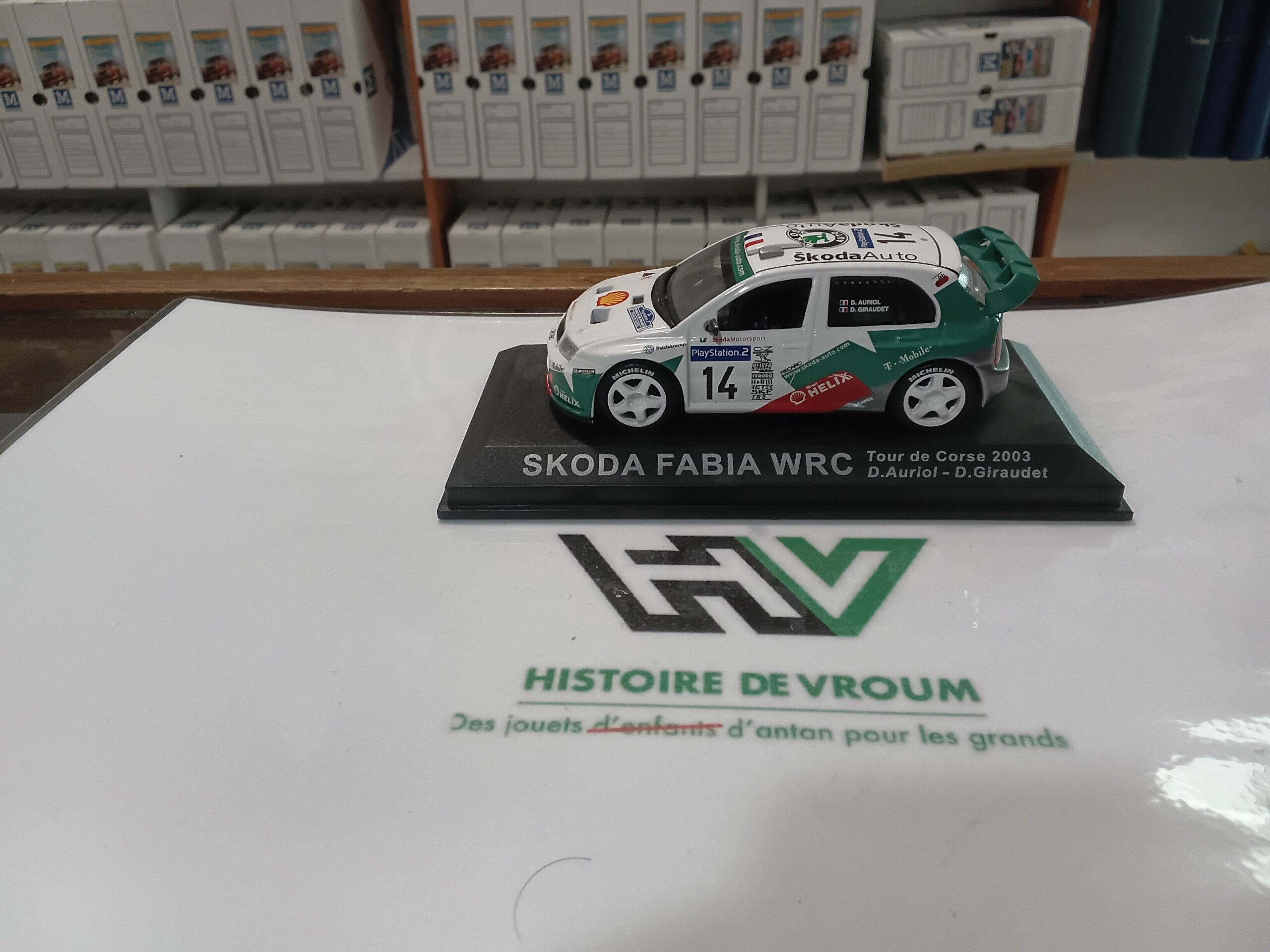 Miniature Skoda Fabia WRC Rallye 1/43 - Collection Altaya/IXO - État Neuf