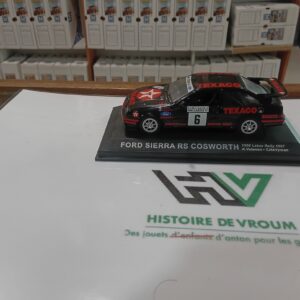 Miniature 1/43 Ford Sierra RS Cosworth Rallye 1000 Lacs 1987 Vatanen/Texaco (Atlas/Altaya)