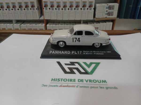 Miniature Panhard PL17 Rallye Monte-Carlo 1961 - N°174 - 1/43 - Altaya/IXO