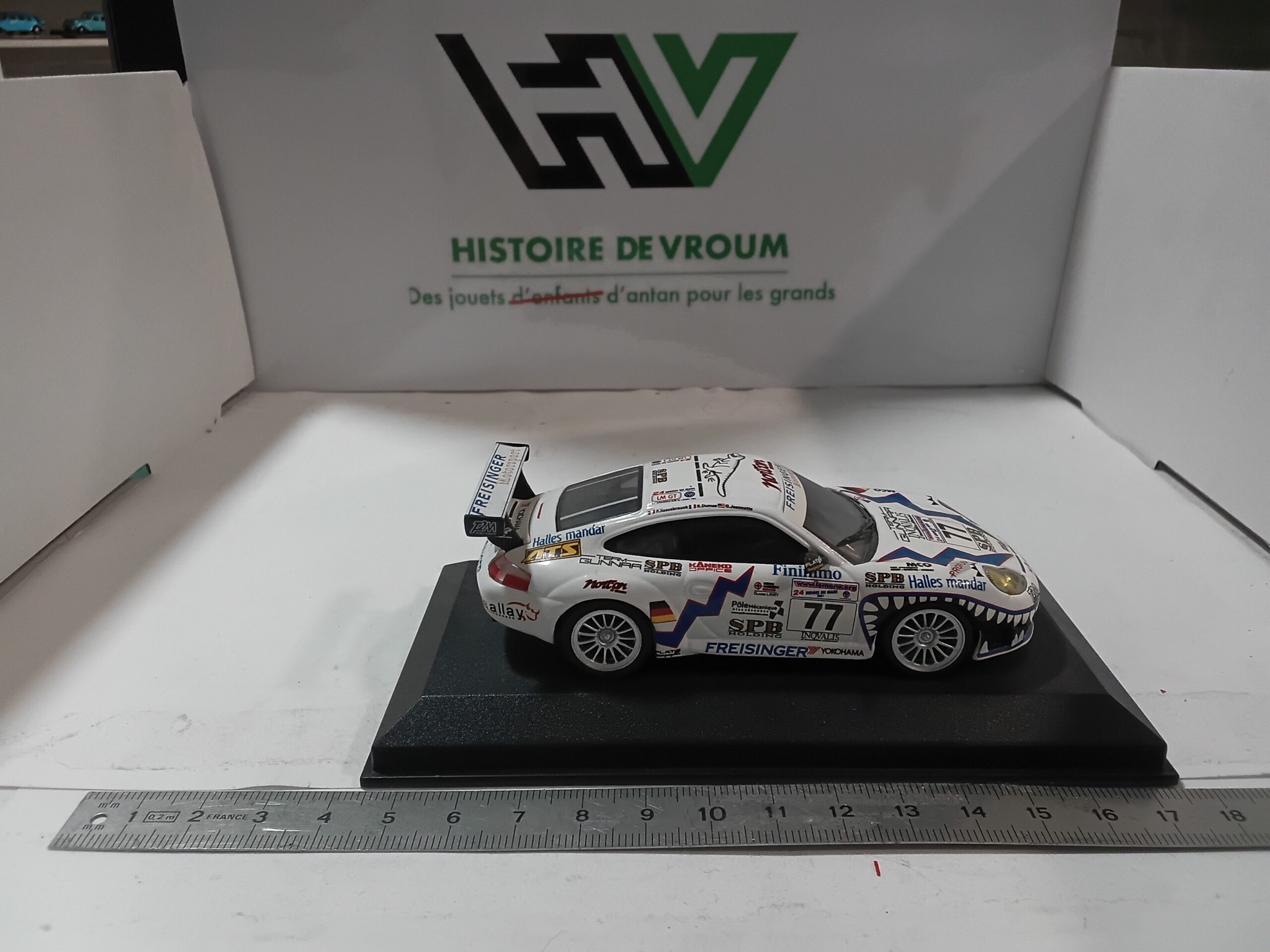 MINIATURE 1/43 - PORSCHE 911 GT3 R N°77 (Freisinger) - 24H DU MANS 2001 - ALTAYA IXO – Image 5