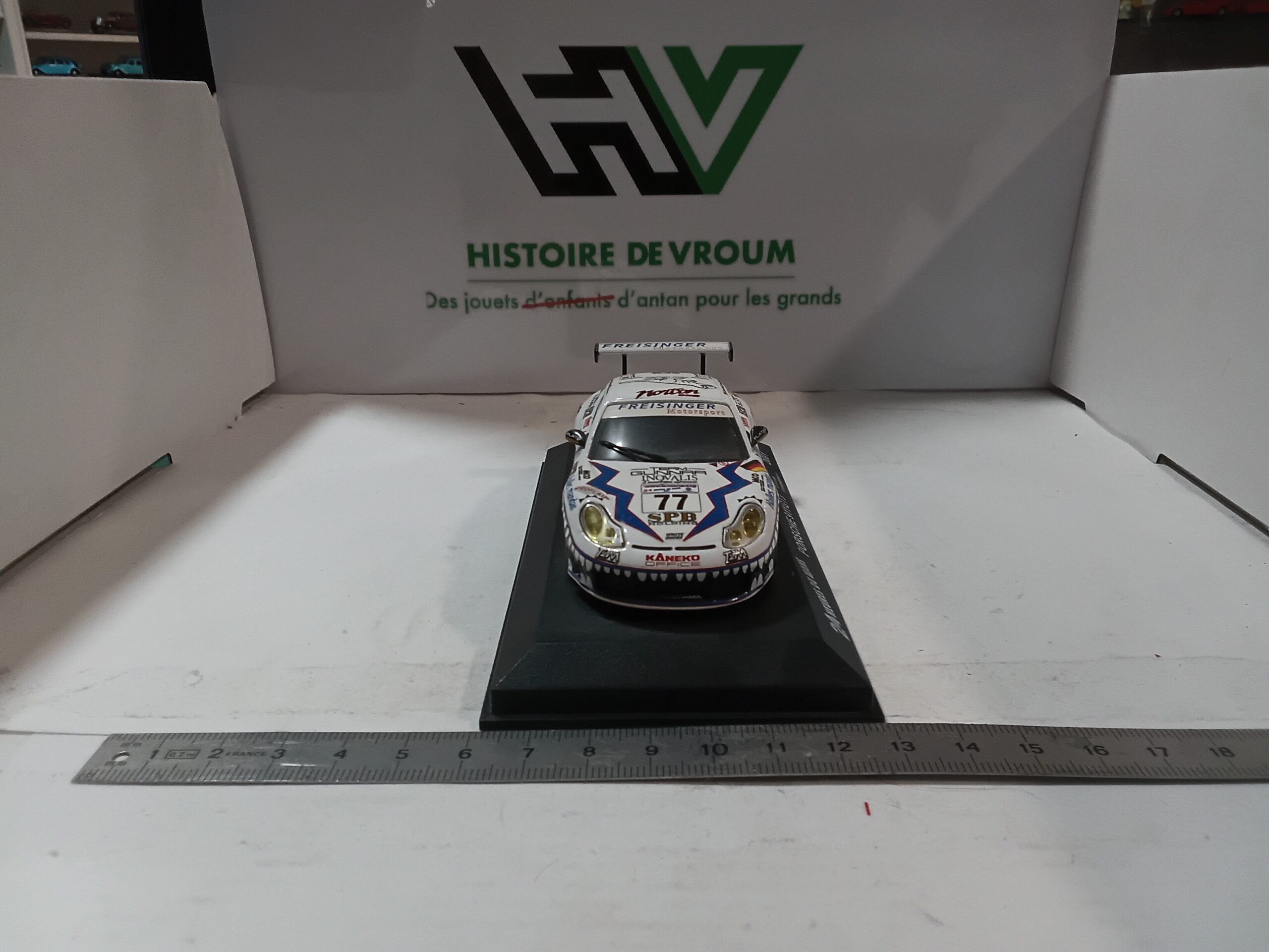 MINIATURE 1/43 - PORSCHE 911 GT3 R N°77 (Freisinger) - 24H DU MANS 2001 - ALTAYA IXO – Image 7