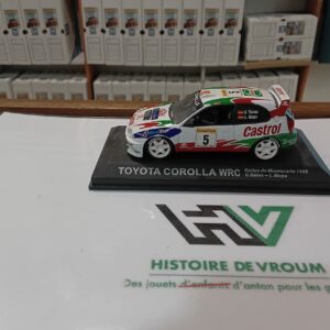 🏆 Miniature 1/43 WRC - TOYOTA COROLLA Monte-Carlo 1998 - C. Sainz / L. Moya (Presse) 🇪🇸