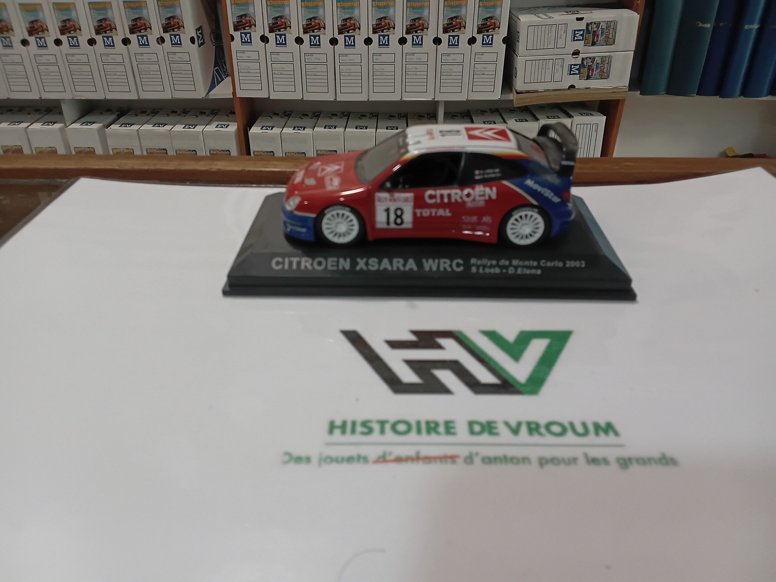 Miniature 1/43 - CITROËN XSARA WRC #18 - Rallye Monte-Carlo 2003 - S. LOEB / D. ELENA
