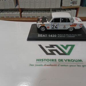 Miniature RARE SEAT 1430 Gr. 4 Monte-Carlo 1977 #24 - Altaya 1/43