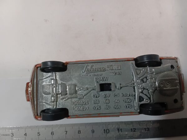 Miniature BMW 320 (E21) Orange - Schuco 1/43 - Sous Vitrine – Image 6