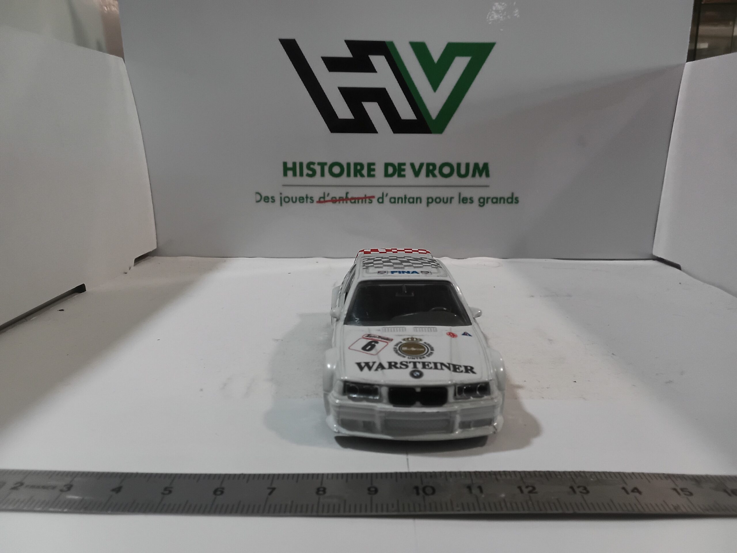 Miniature BMW M3 DTM #6 FINA Warsteiner - Bburago 1/43 - Vintage – Image 6