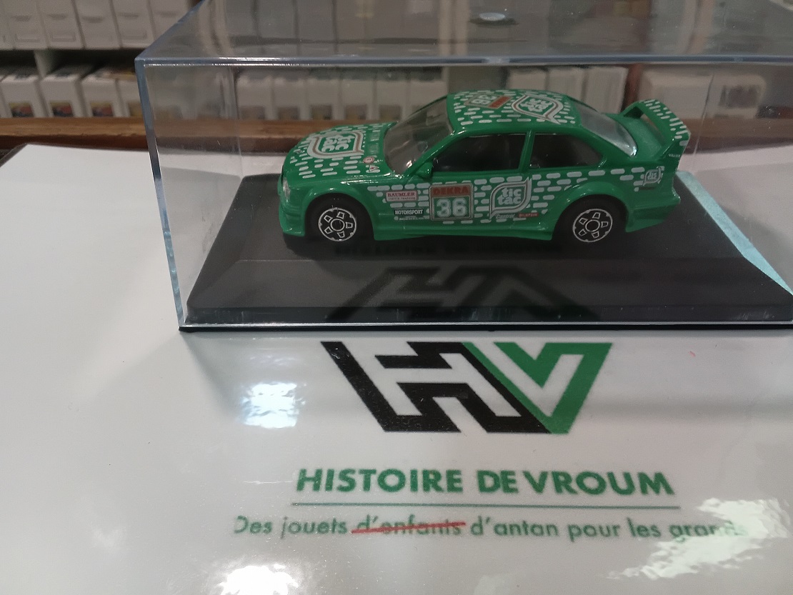 Miniature BMW M3 GT Cup #36 Tic Tac Vert - Bburago 1/43 - Vintage