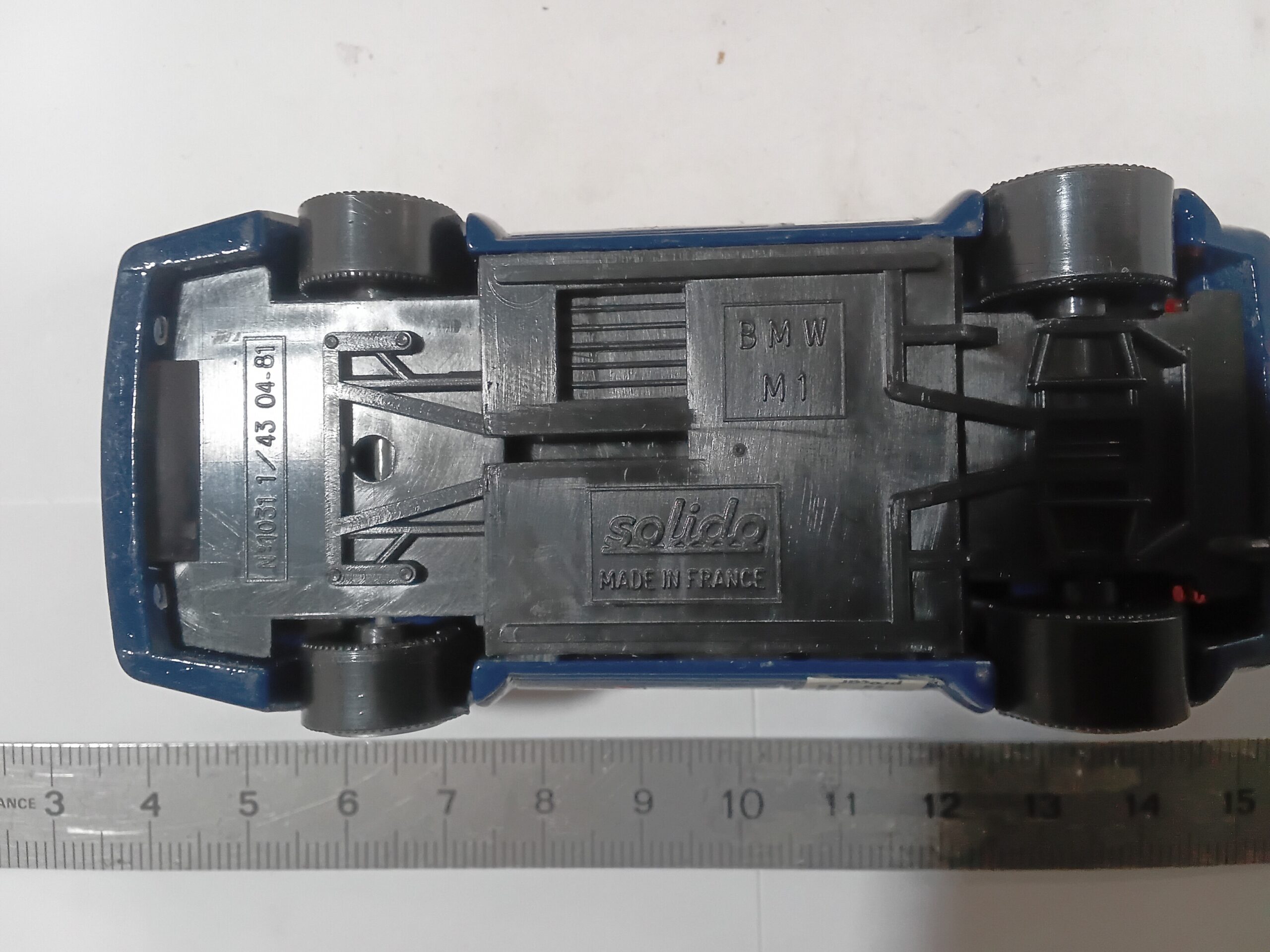 BMW M1 1/43 Bleue Solido "Air Press Schutz 41" – Image 8