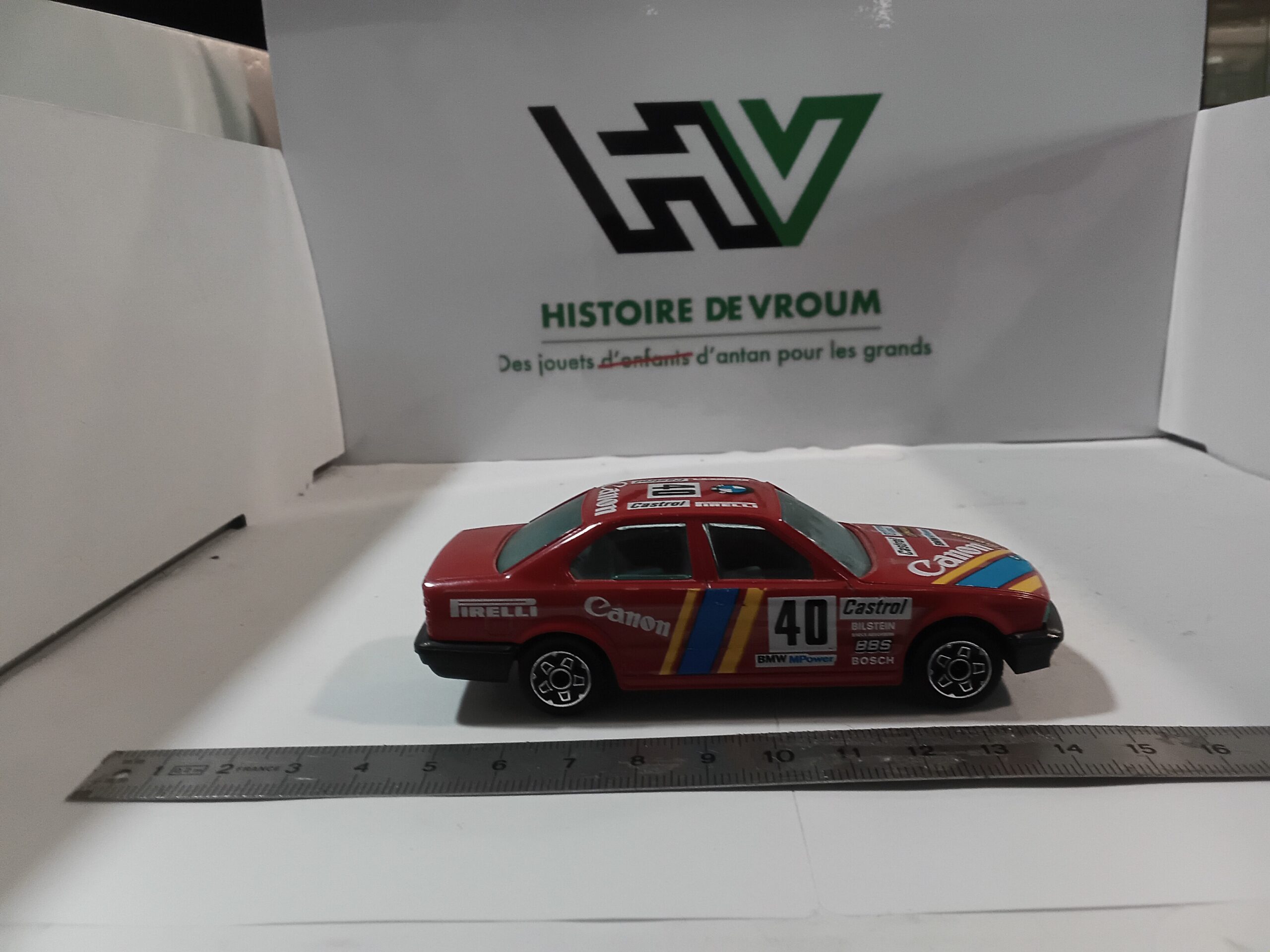 BMW 535 I 1/43 Bugaro Rouge "Firelli Canon 40 Castrol" – Image 5