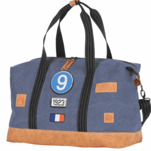 Sac de Voyage Week-end 24H - Bleu, Personnalisable et Raffiné en Coton avec Patch - LÉGENDE