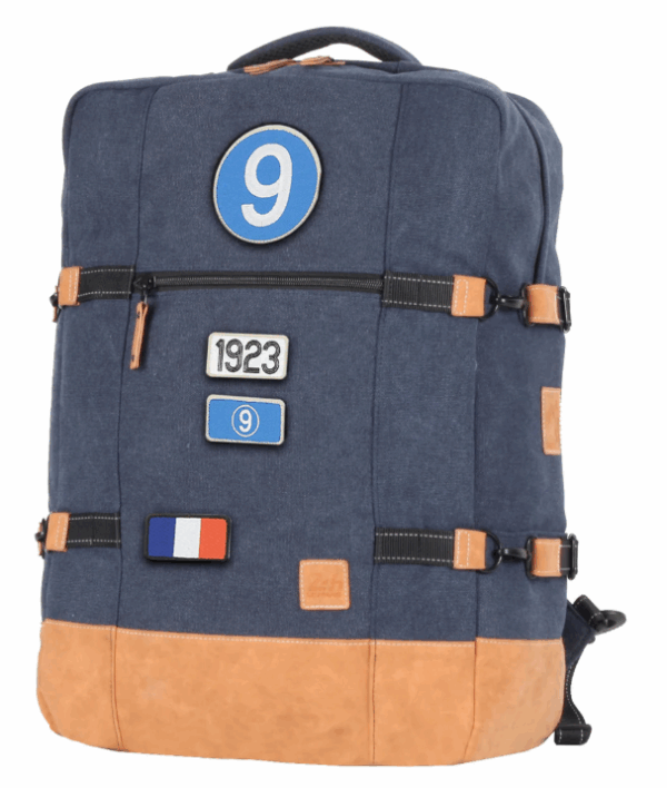 Sac de Voyage Cabine 24H - Bleu, Personnalisable et Chic en Coton avec Patch - LÉGENDE