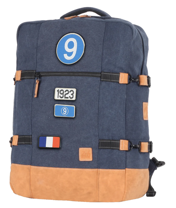 Sac de Voyage Cabine 24H - Bleu, Personnalisable et Chic en Coton avec Patch - LÉGENDE