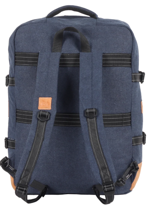 Sac de Voyage Cabine 24H - Bleu, Personnalisable et Chic en Coton avec Patch - LÉGENDE – Image 2