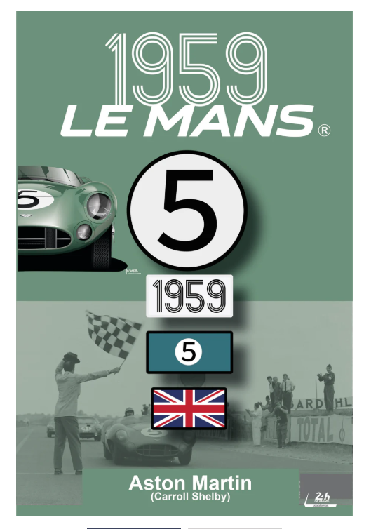 4 Patchs Brodés Scratch (Pour Sacs LÉGENDE) – Victoire Aston Martin 1959 – 24H LÉGENDE