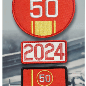 4 Patchs Brodés Scratch (Pour Sacs LÉGENDE) – Victoire Ferrari 2024 – 24H LÉGENDE