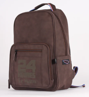 Sac à Dos 24H - Marron, Effet Nubuc et Multimédia 45 x 32 x 14 cm - CENTENAIRE