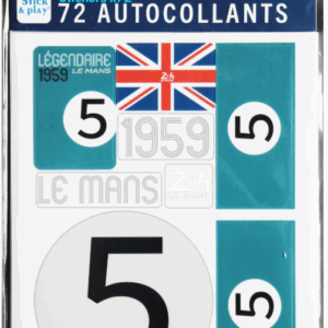 24H LEGENDE - Pochette de 5 planches d'autocollants repositionnables - 1959