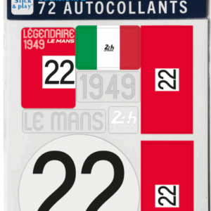 24H LEGENDE - Pochette de 5 planches d'autocollants repositionnables - 1949