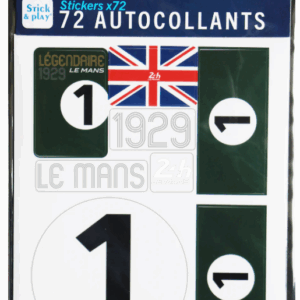 24H LEGENDE - Pochette de 5 planches d'autocollants repositionnables - 1929