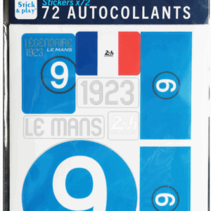 24H LEGENDE - Pochette de 5 planches d'autocollants repositionnables - 1923