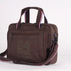 Sacoche Ordinateur 24H - Effet Nubuc, Élégante et Pratique 39 x 28 x 9 cm - CENTENAIRE
