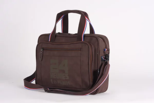 Sacoche Ordinateur 24H - Effet Nubuc, Élégante et Pratique 39 x 28 x 9 cm - CENTENAIRE