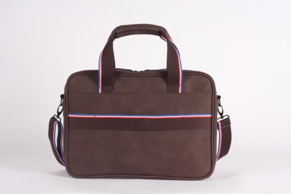 Sacoche Ordinateur 24H - Effet Nubuc, Élégante et Pratique 39 x 28 x 9 cm - CENTENAIRE – Image 2