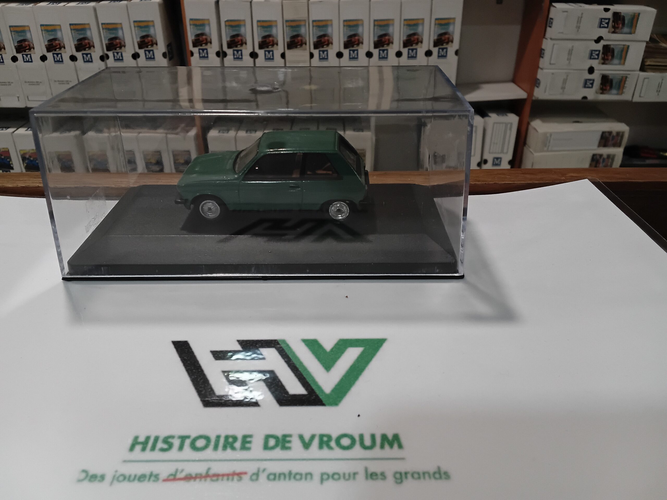 🇫🇷 Miniature de Collection - PEUGEOT 104 ZS Verte - SOLIDO 1/43 (Modèle Made in France)