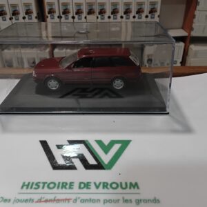 🇩🇪 Miniature AUDI 80 Break (Avant) Rouge Bordeau - SCHABAK 1/43 - Avec Ouvrants (Réf. 1031/1033)