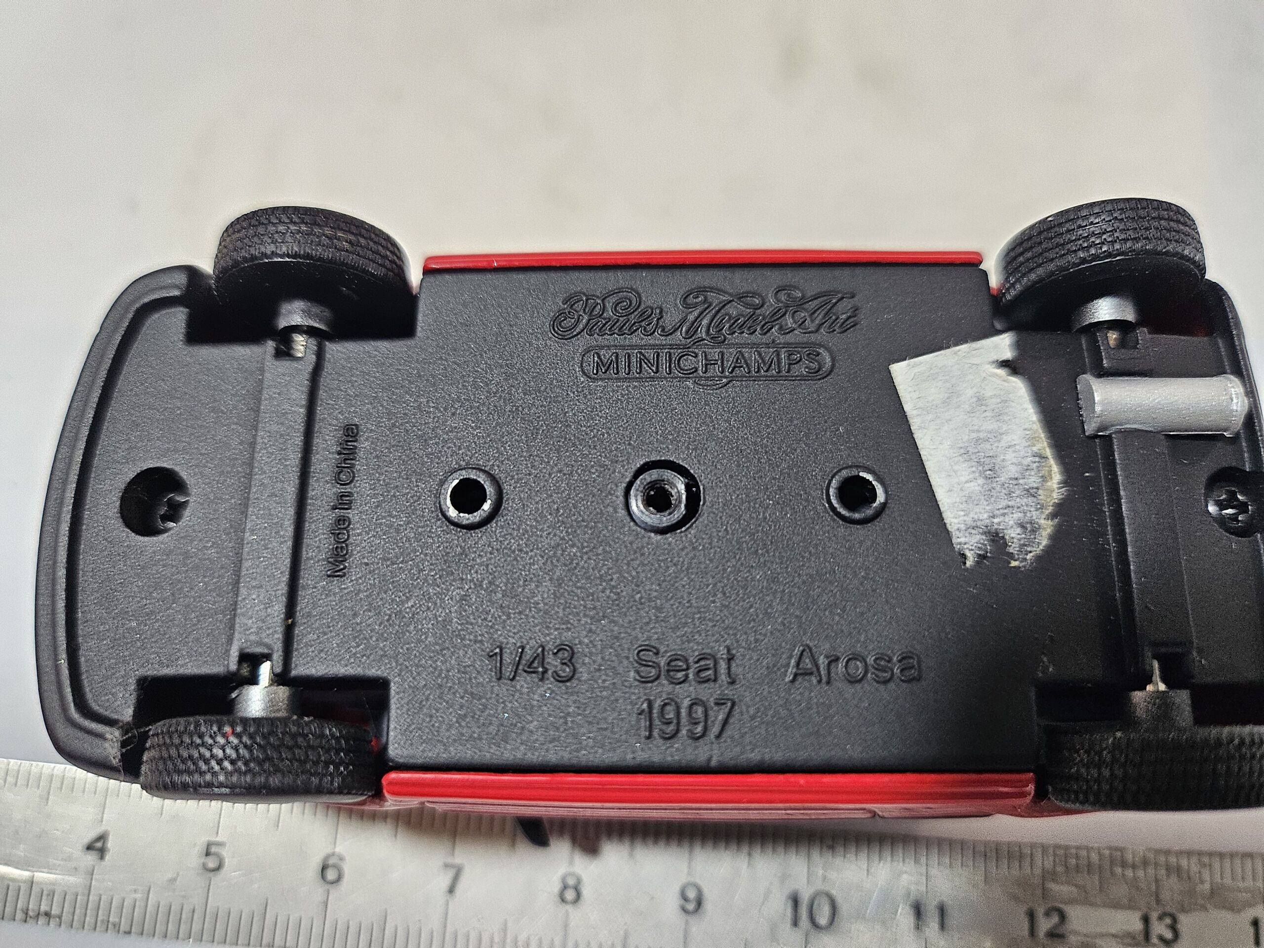 Miniature SEAT AROSA 1997 Rouge - 1/43 - Marque MINICHAMPS - État Neuf – Image 8