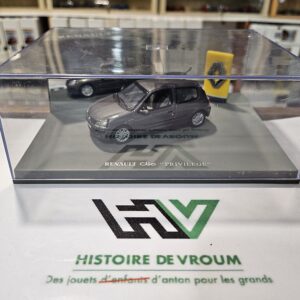 Miniature RENAULT CLIO II "PRIVILÈGE" - Gris Métallisé - Échelle 1/43 - NEUF