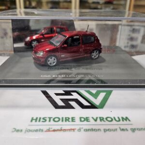 Miniature RENAULT CLIO II RS 2.0 16V - Rouge Sport - 1/43 - NEUF EN BOÎTE