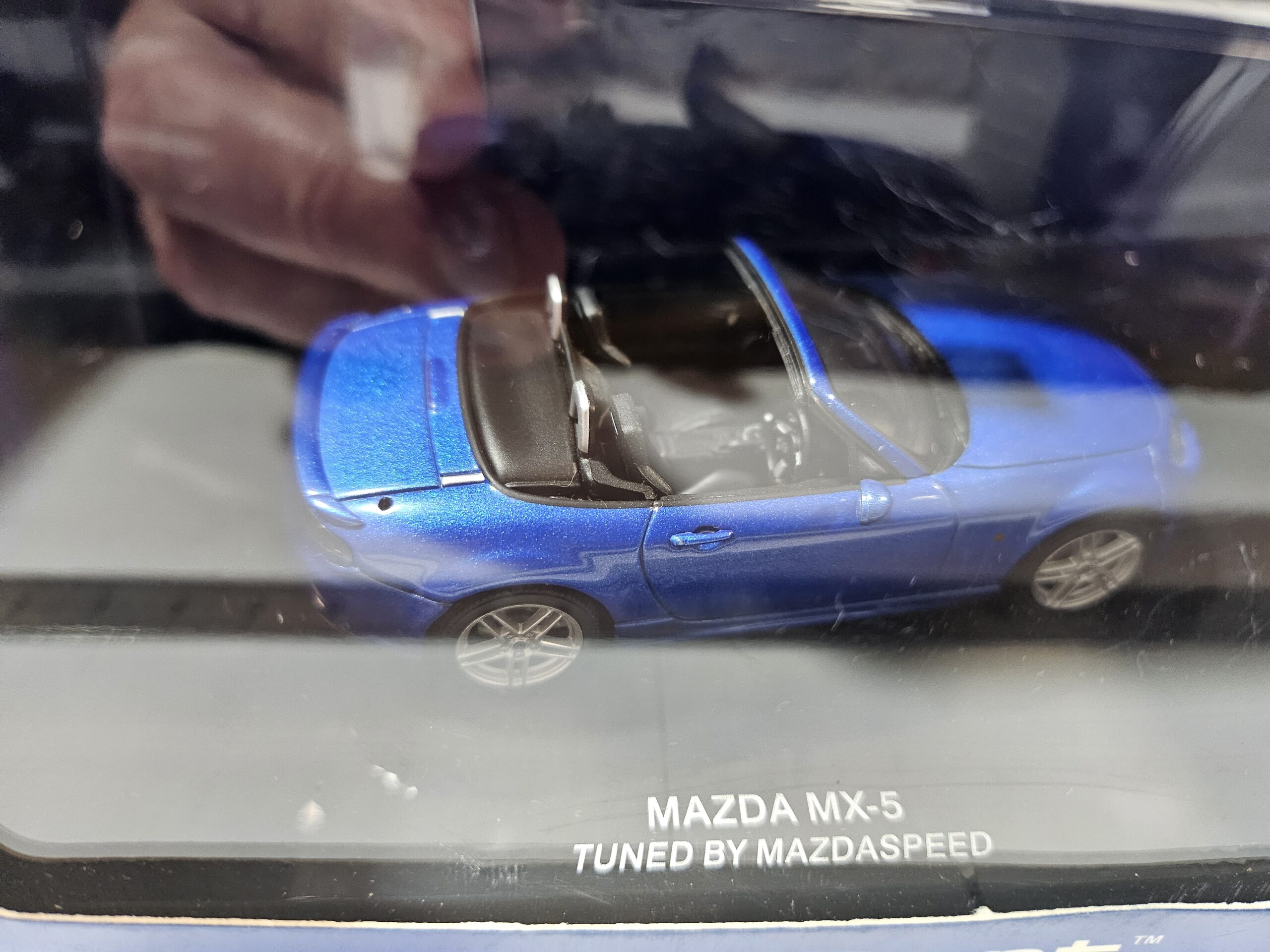 Miniature AUTOart 1/43 - Mazda MX-5 Tuned by Mazdaspeed - Bleu - NEUF Boîte – Image 4