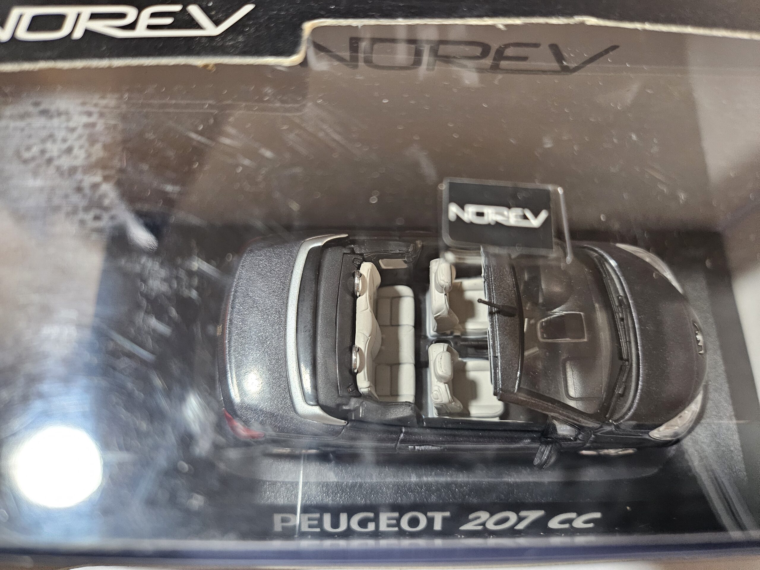 Miniature NOREV 1/43 - PEUGEOT 207 CC (Coupé Cabriolet) - Gris Anthracite - NEUF en boîte – Image 5