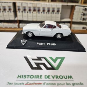Miniature 1/43 VOLVO P1800 - BLANC / Int. ROUGE - Collection Officielle - NEUF en boîte