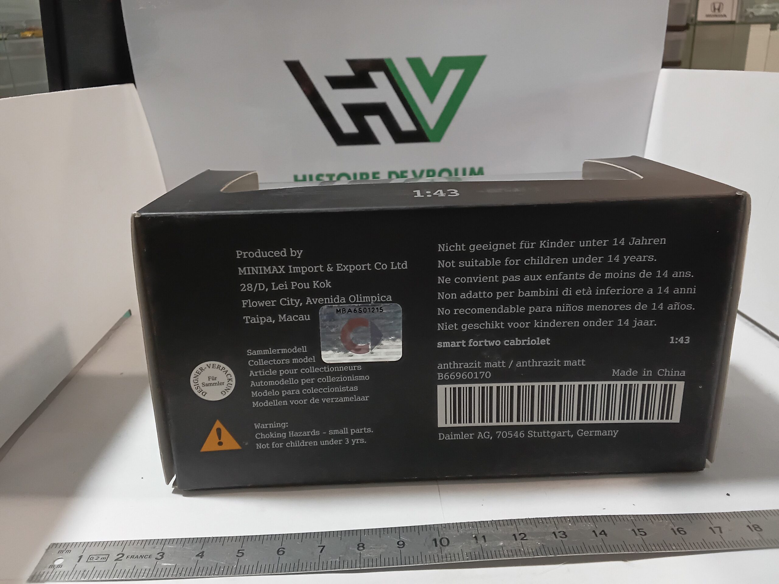 Smart Fortwo Cabriolet Grise 2012 1/43 – Image 6