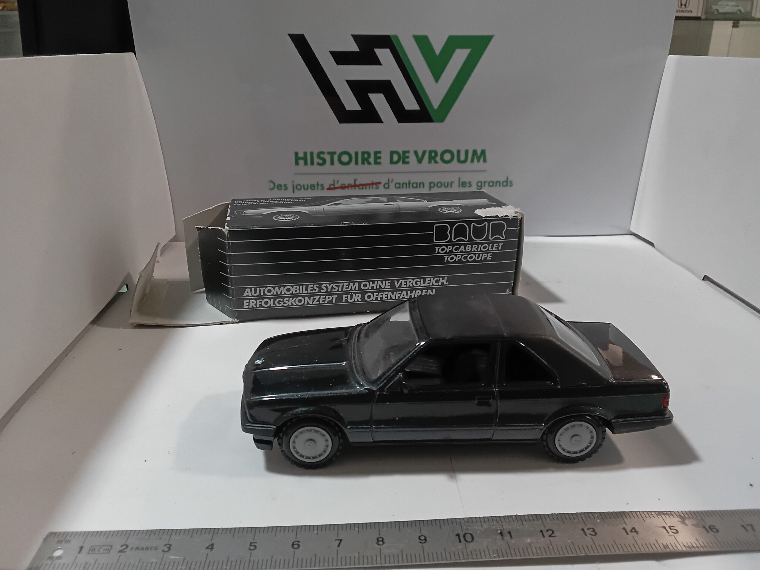 BMW E30 Cabriolet Noire 1/43 Baur