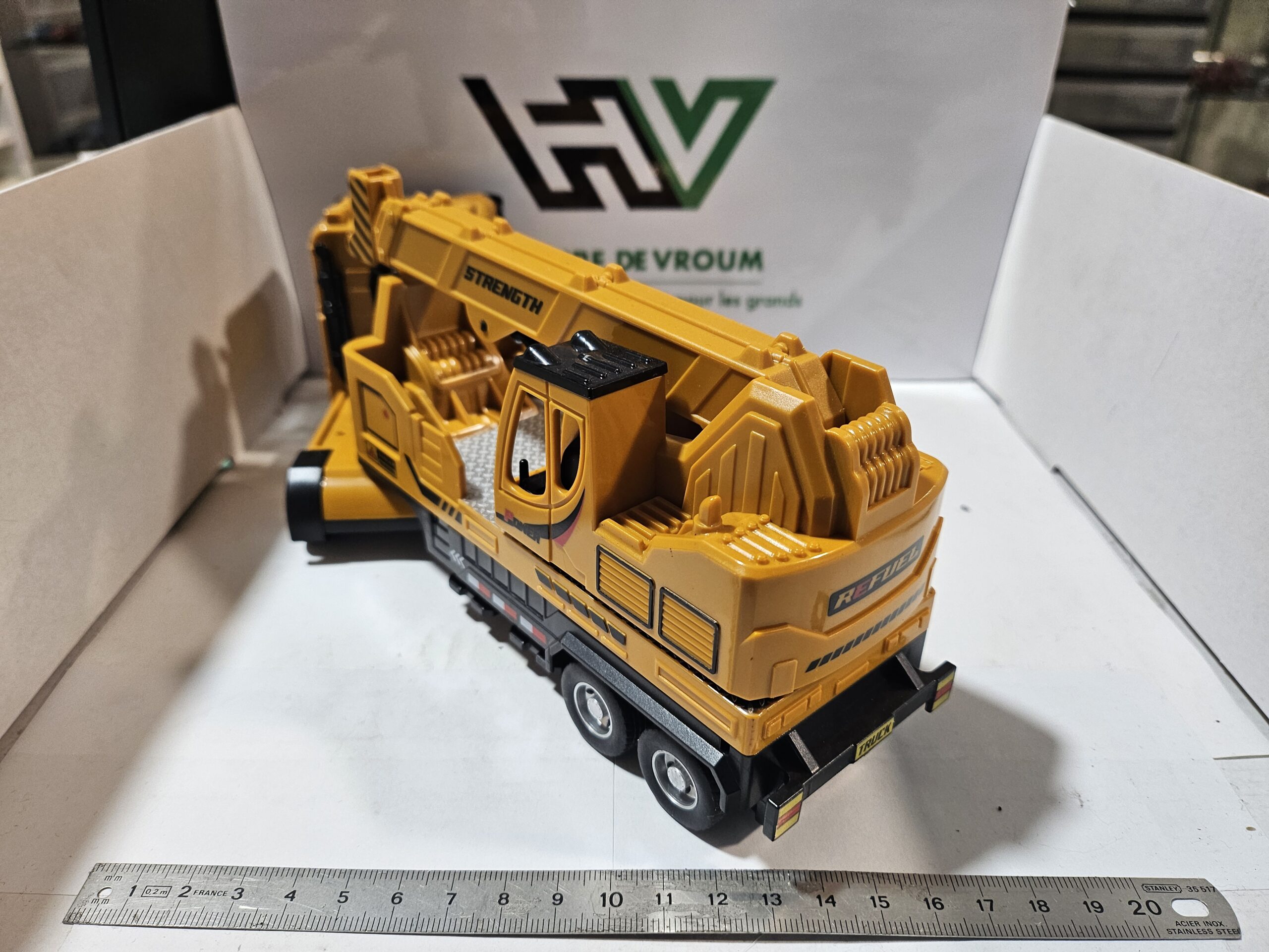 Camion Grue Automotrice de Chantier - Jaune - Modèle Jouet/Collection – Image 7