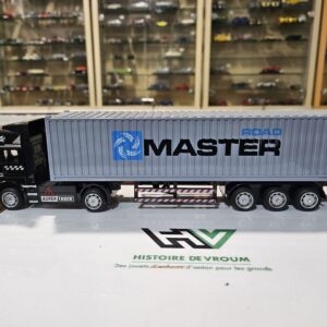 Grand Camion Remorque Conteneur "ROAD MASTER" - SUPER TRUCK - NEUF en boîte