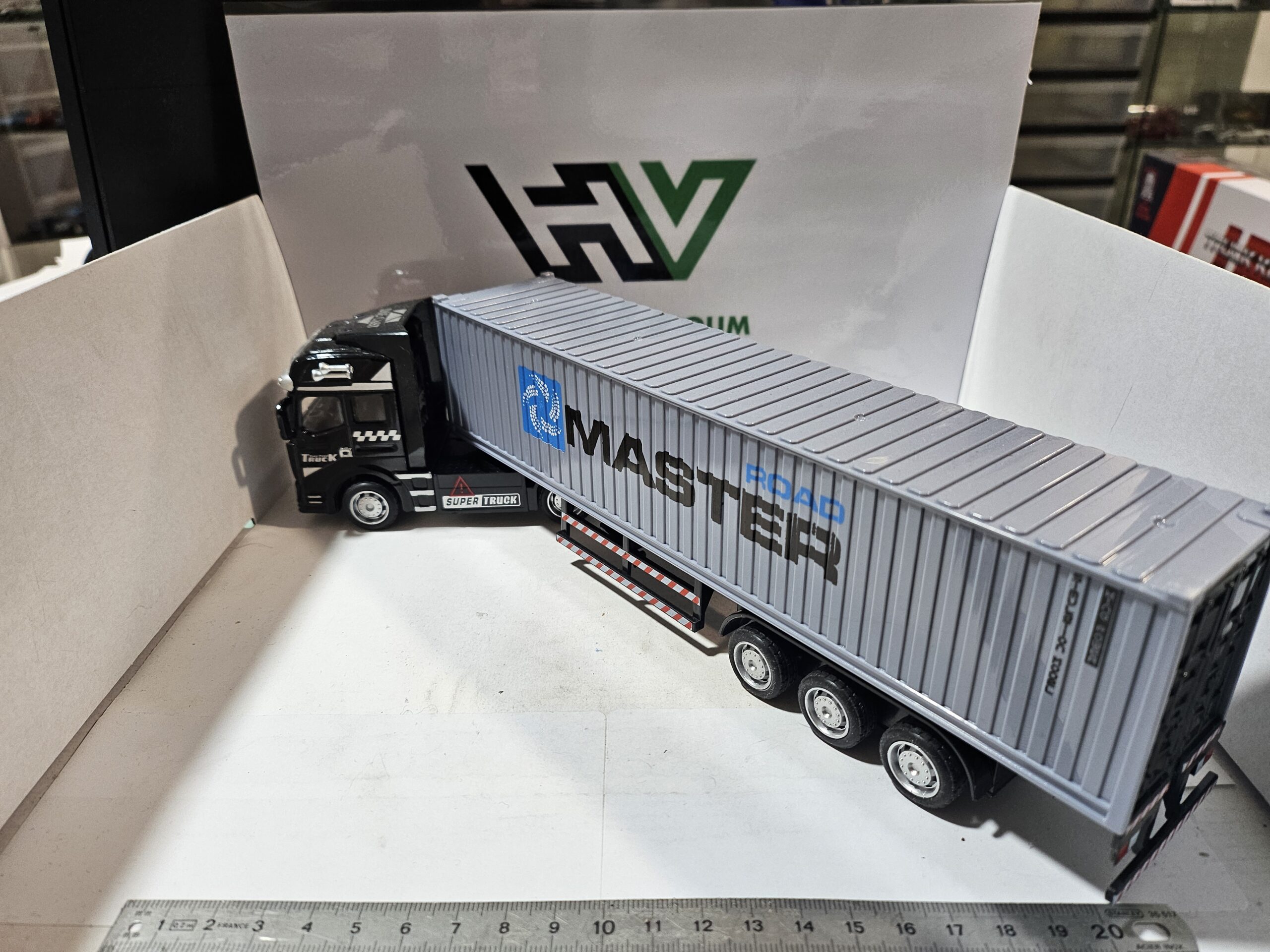 Grand Camion Remorque Conteneur "ROAD MASTER" - SUPER TRUCK - NEUF en boîte – Image 6
