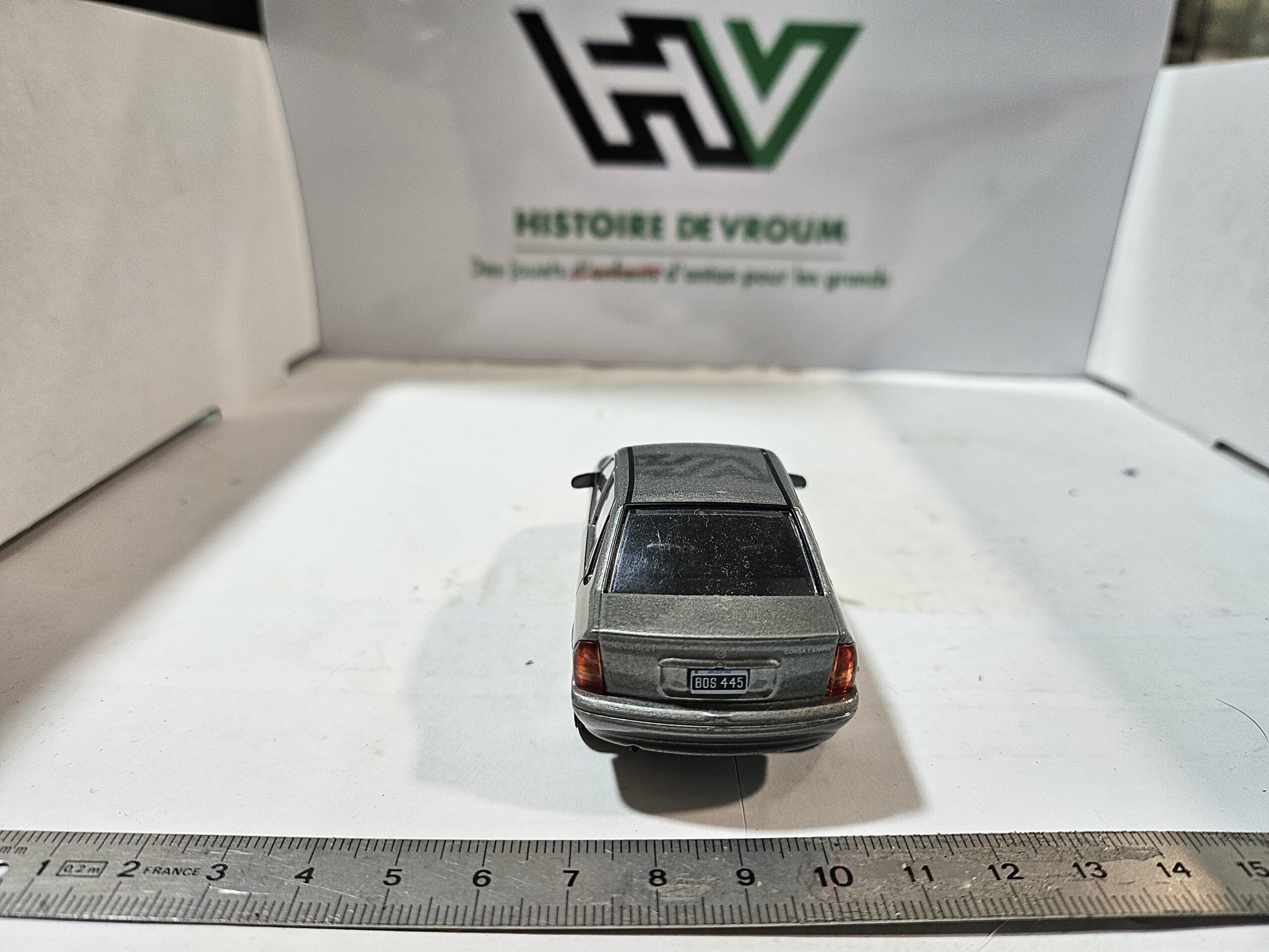 Miniature Chevrolet Corsa GLS 1997 - 1/43 (Équivalent Opel Corsa B) - Collection Presse - Gris Métal – Image 7