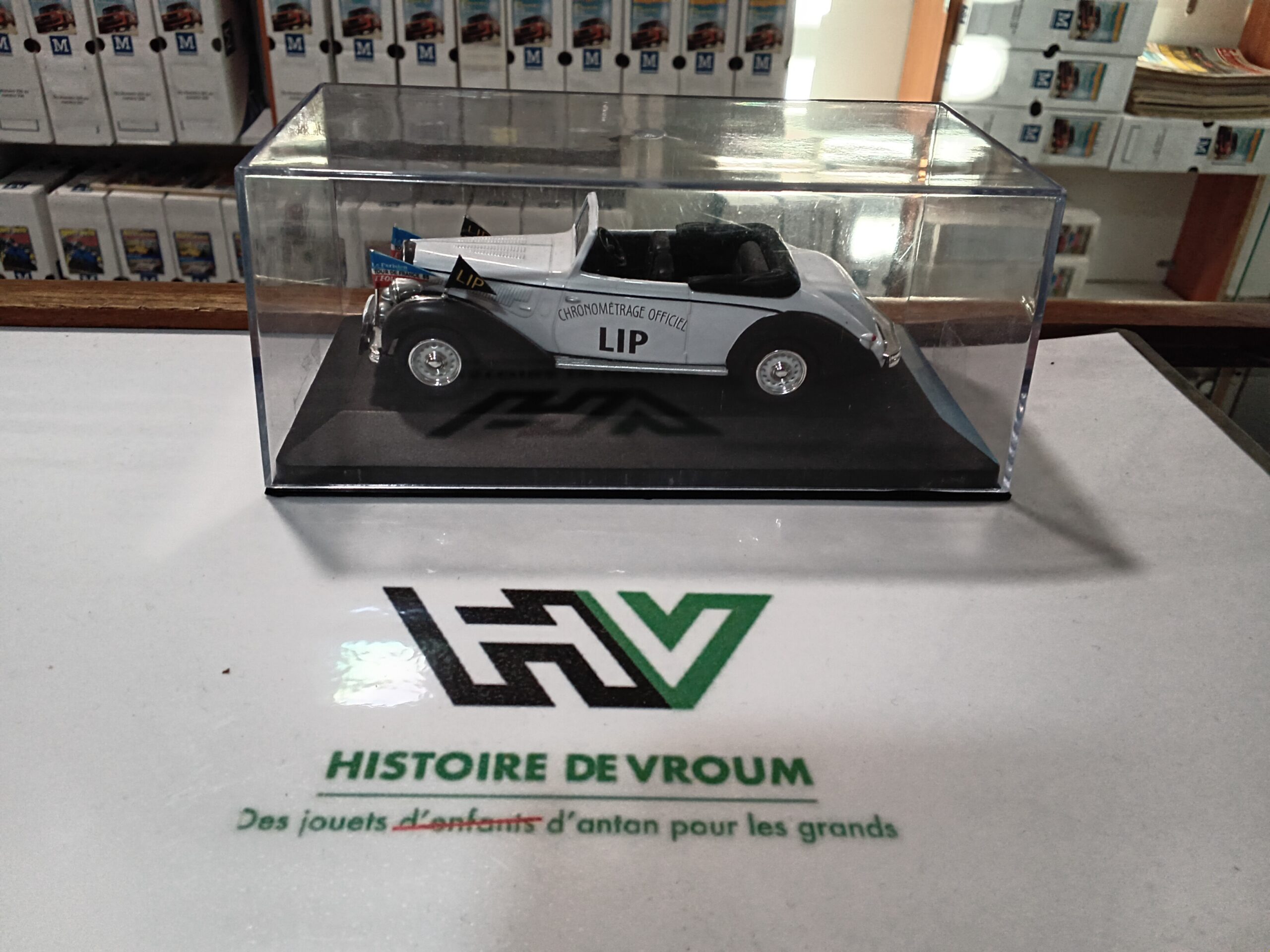 Hotchkiss 686 1/43 Norev "Chronométrage Officiel Lip"