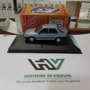Miniature NOREV 1/43 - PEUGEOT 309 5 PORTES - Bleu Métallisé - NEUF Boîte Collection