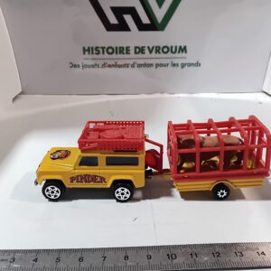 Land Rover avec remorque Lions - Cirque Pinder Majorette Collection