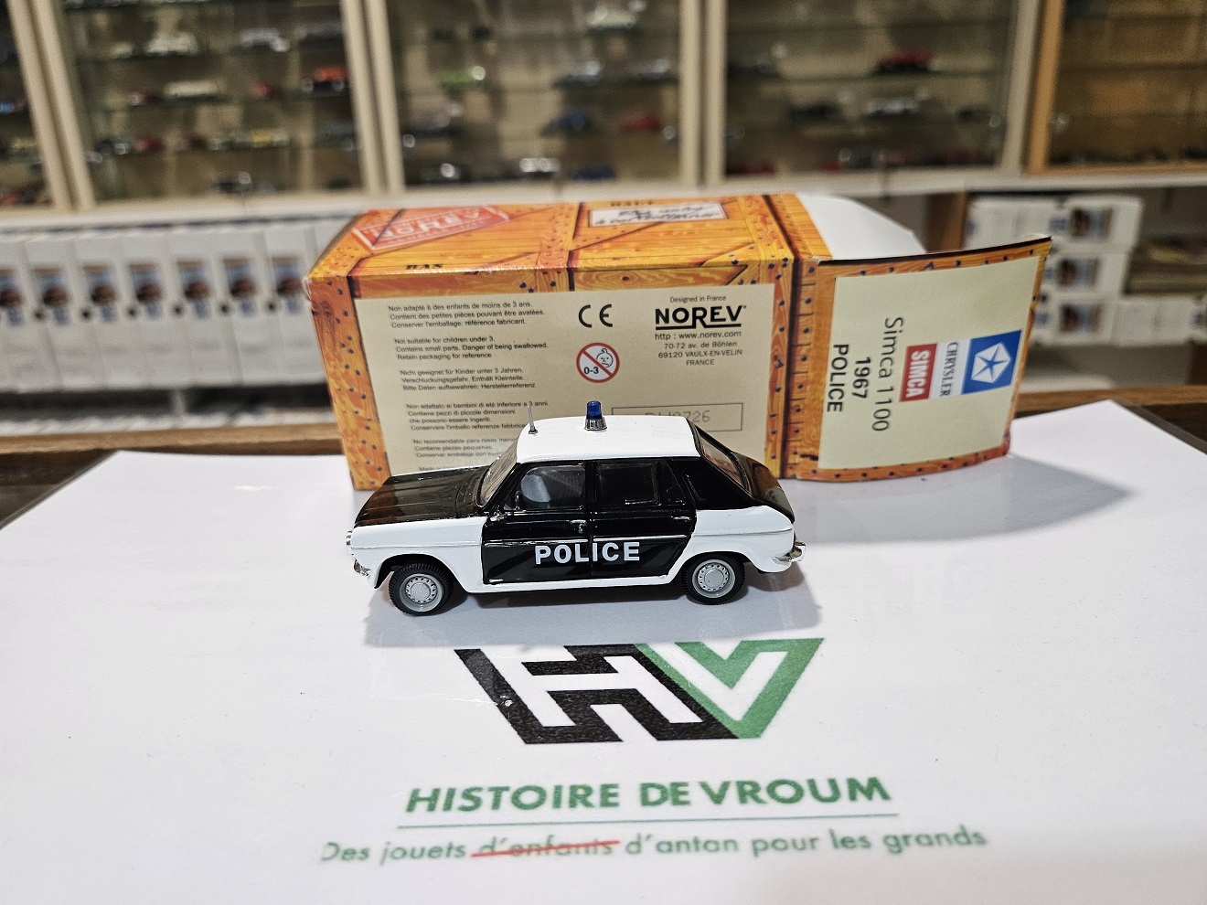 Miniature Simca 1100 Police (1967) - Norev 1/43 - Neuve en boîte