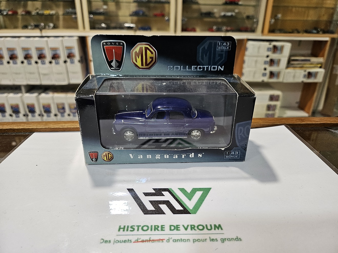 RARE Rover P4 Midnight Blue 1/43 - Vanguards - SÉRIE LIMITÉE 3500 pcs