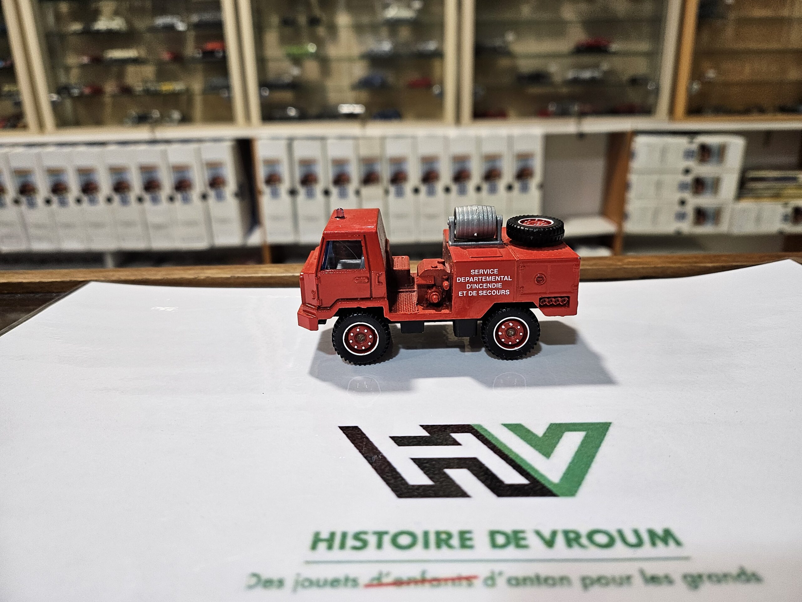 Camion Pompier Berliet Camiva 4x4 Solido - Made in France - 1/50