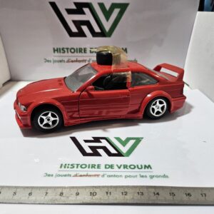 BMW M3 E36 Bburago 1/24 - Made in Italy - Rouge - À réparer